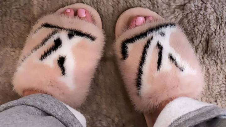 vuitton mink slippers