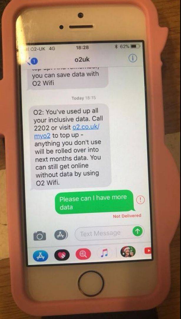 Girl Sends Adorable Text To O2 After Up All Her Data In Than Month - LADbible