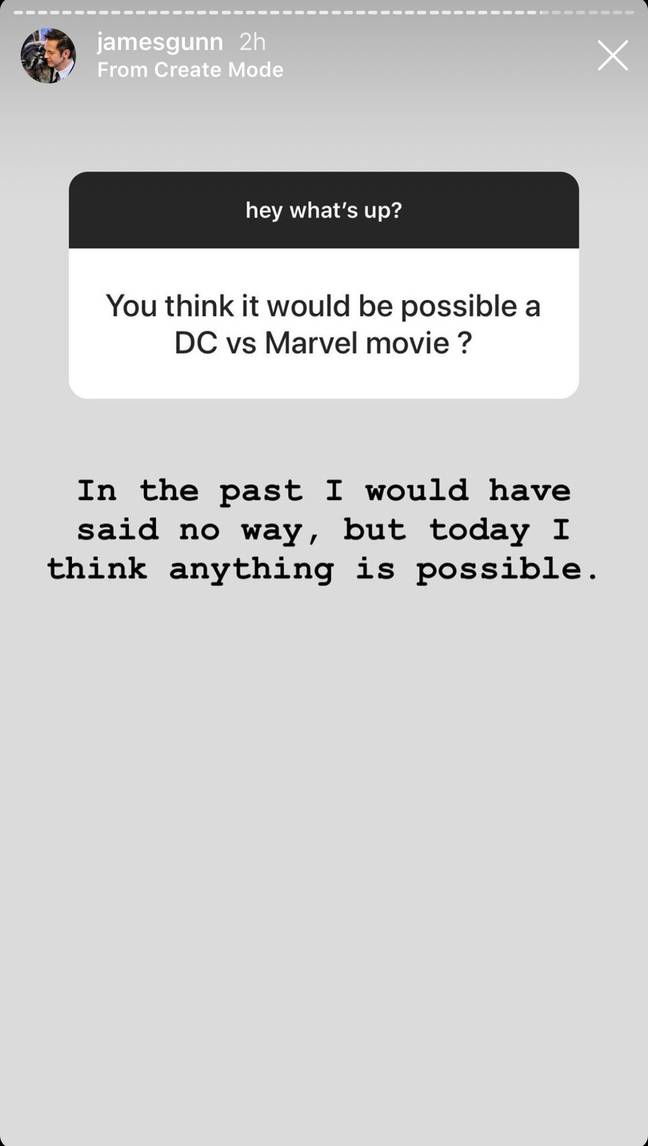 James Gunn Says A Marvel Vs DC Movie Is Possible - LADbible
