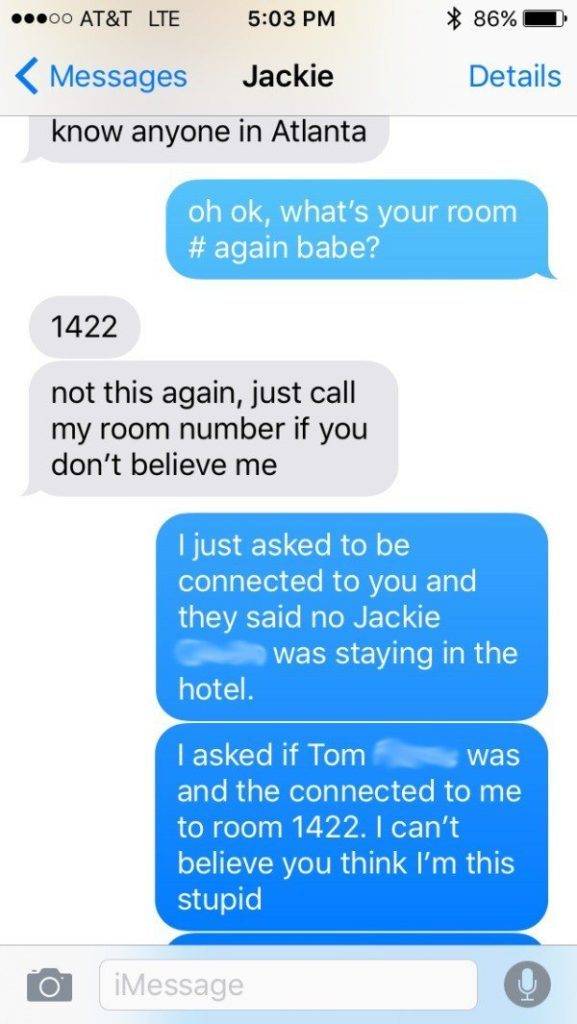 boyfriend cheating text messages