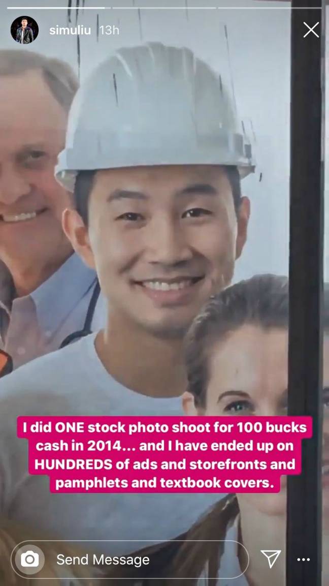 Simu Liu Used To Model For Stock Images