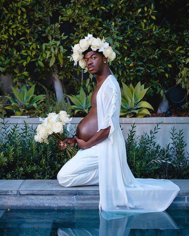 Lil Nas X Responds To 'Negative Energy' After Fake Pregnancy Photoshoot