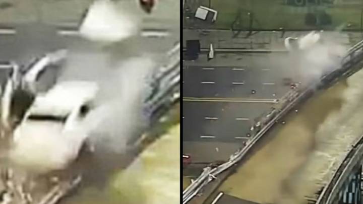 Teen Somehow Survives Horror Crash From Elevated Motorway At 105MPH ...