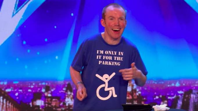 Britain S Got Talent Judges Wowed By Disabled Comedian Lee Ripley