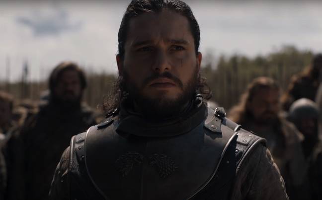 乔恩·斯诺（Jon Snow）看着喜怒无常的改变。学分：HBO
