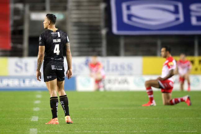 Folau made headlines when he decided to remain standing instead of taking a knee in support of the Black Lives Matter movement. Credit: PA