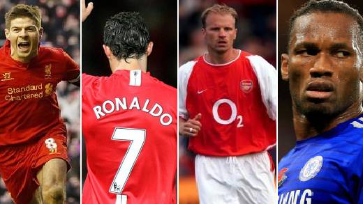 Football Planet on X: The 25 best Premier League players in history  according to the Telegraph. Thoughts?  / X