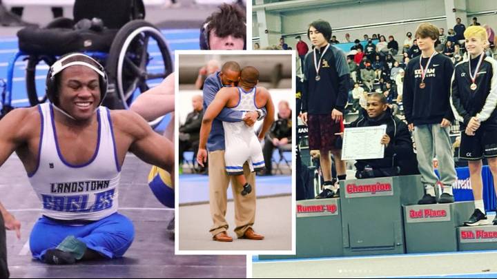 Teenager With No Legs Becomes State Wrestling