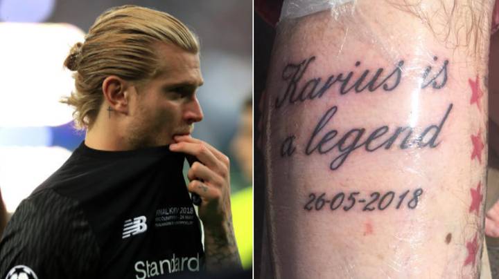 A Manchester United Fan Gets Tattoo In Memory Of Karius' Champions ...