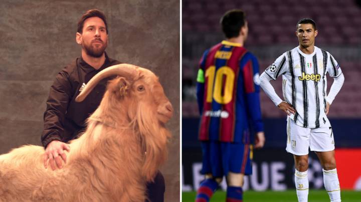 Lionel Messi Is Named Footballs Goat During Coverage Of Nfl Super Bowl