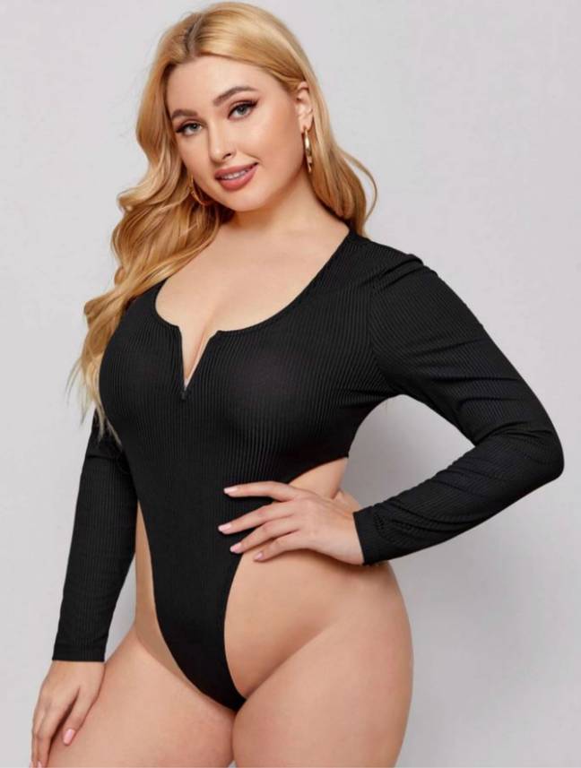 This is the Brassybra bodysuit paired with a Shein skirt! :  r/PlusSizeFashion