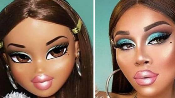 Photos of Makeup Artists Who Transform Into Bratz Dolls