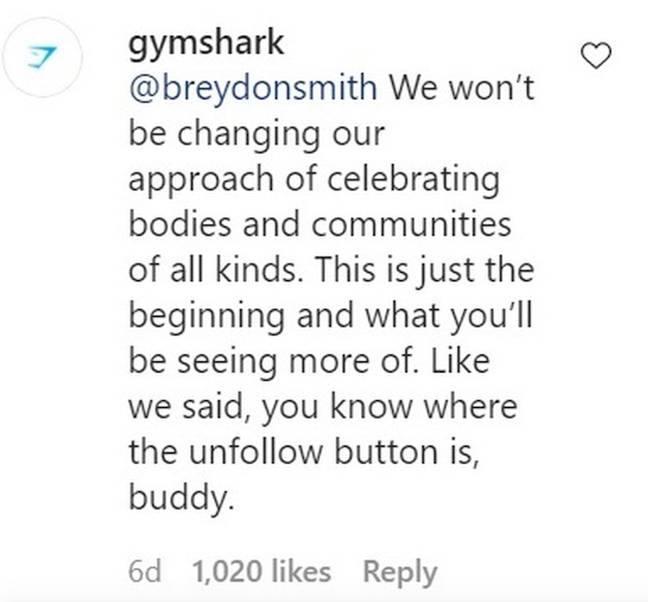 Gymshark Tell 'Fat Shaming' Customers To Unfollow Them If They Don