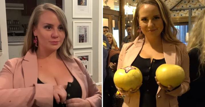 Woman takes bra off to prove boobs 'deserve to be seen' – despite