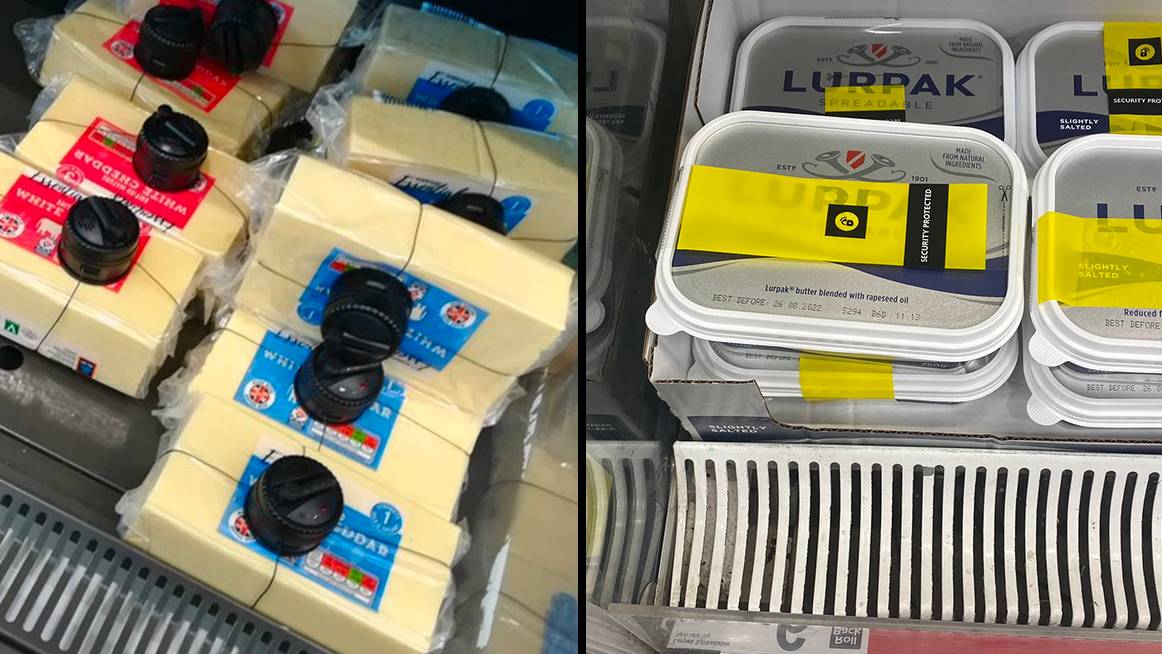 Confusing Cheese Security Tags On Blocks Of Cheese Are Leaving People Confused