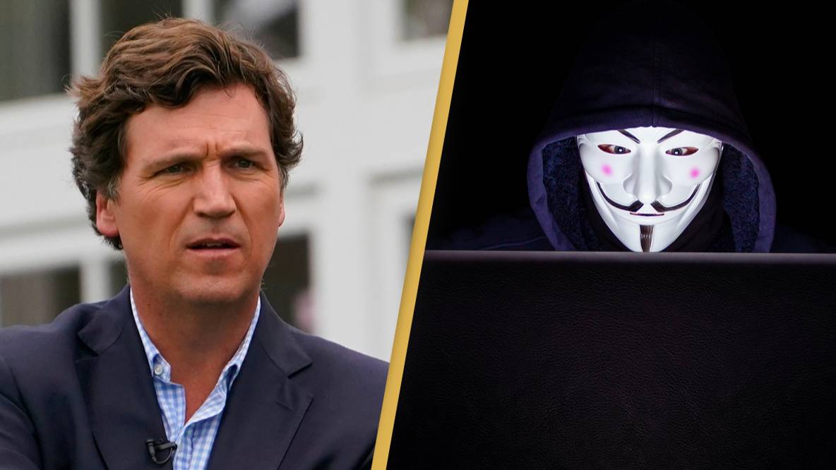 Anonymous appears to be taking credit for “hacking” Tucker Carlson’s Twitter account