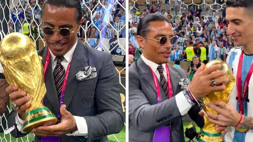 People aren’t happy that Salt Bae touched the World Cup trophy after Argentina beat France People aren’t happy that Salt Bae touched the World Cup trophy after Argentina beat France