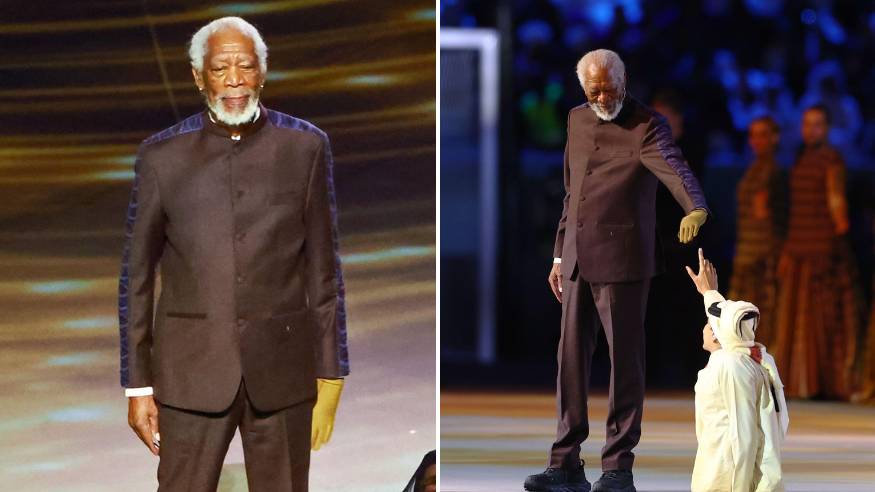 The reason why Morgan Freeman wore a single glove at the FIFA World Cup ...