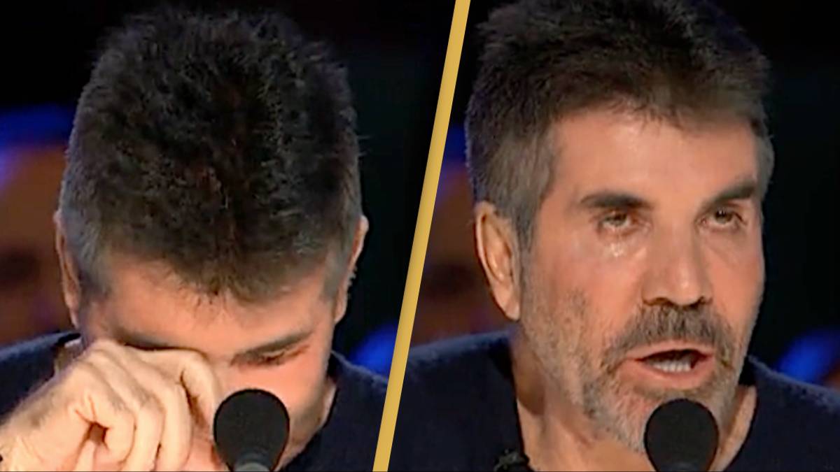 Simon Cowell cries during emotional tribute to late America's Got