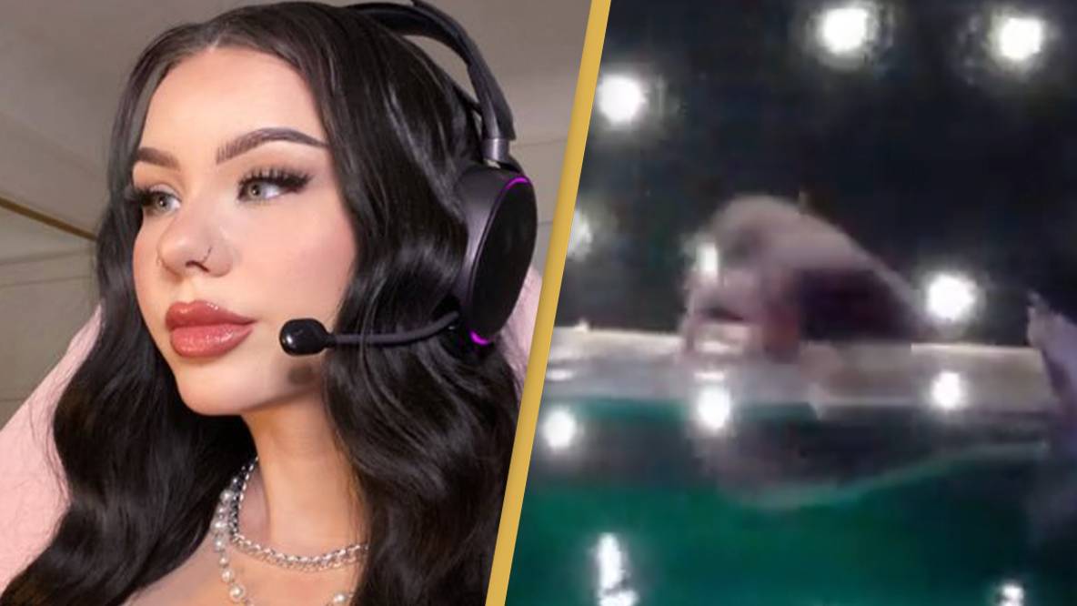 Twitch streamer falls and breaks teeth during swimming pool stream
