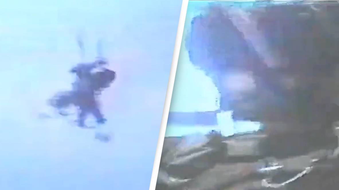 Video shows the terrifying moment US skydiver jumped from plane without