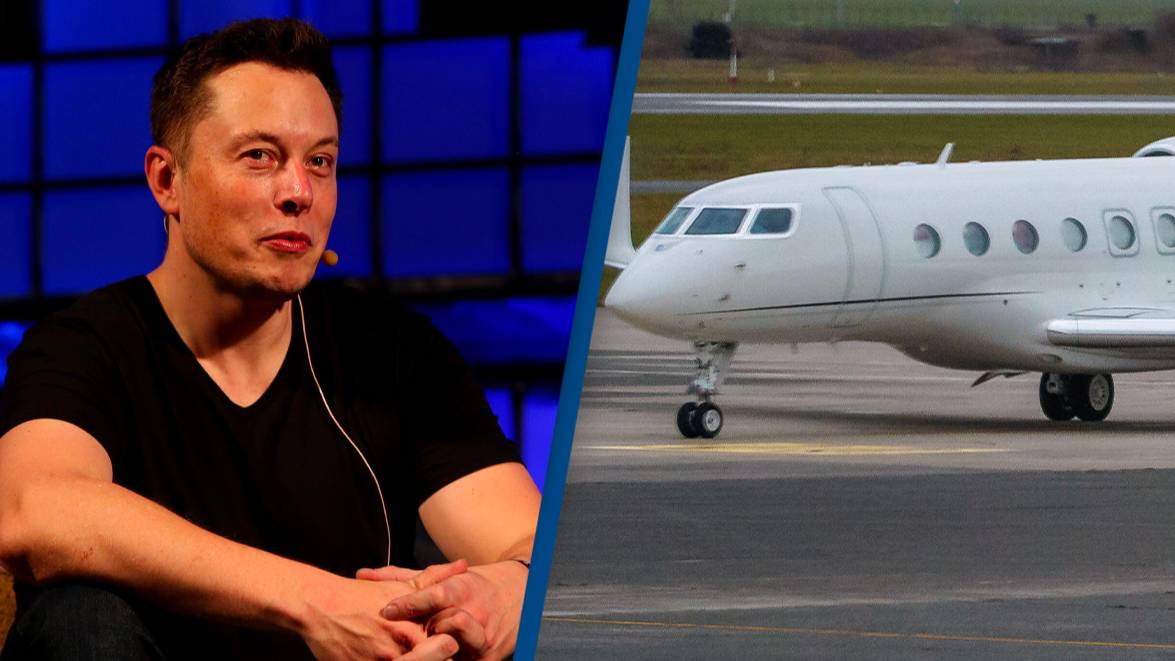 Elon Musk's private jet made 134 flights last year