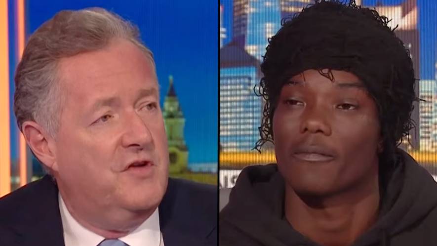 TikToker Mizzy who entered stranger's home gets extremely heated with Piers Morgan in bizarre interview thumbnail