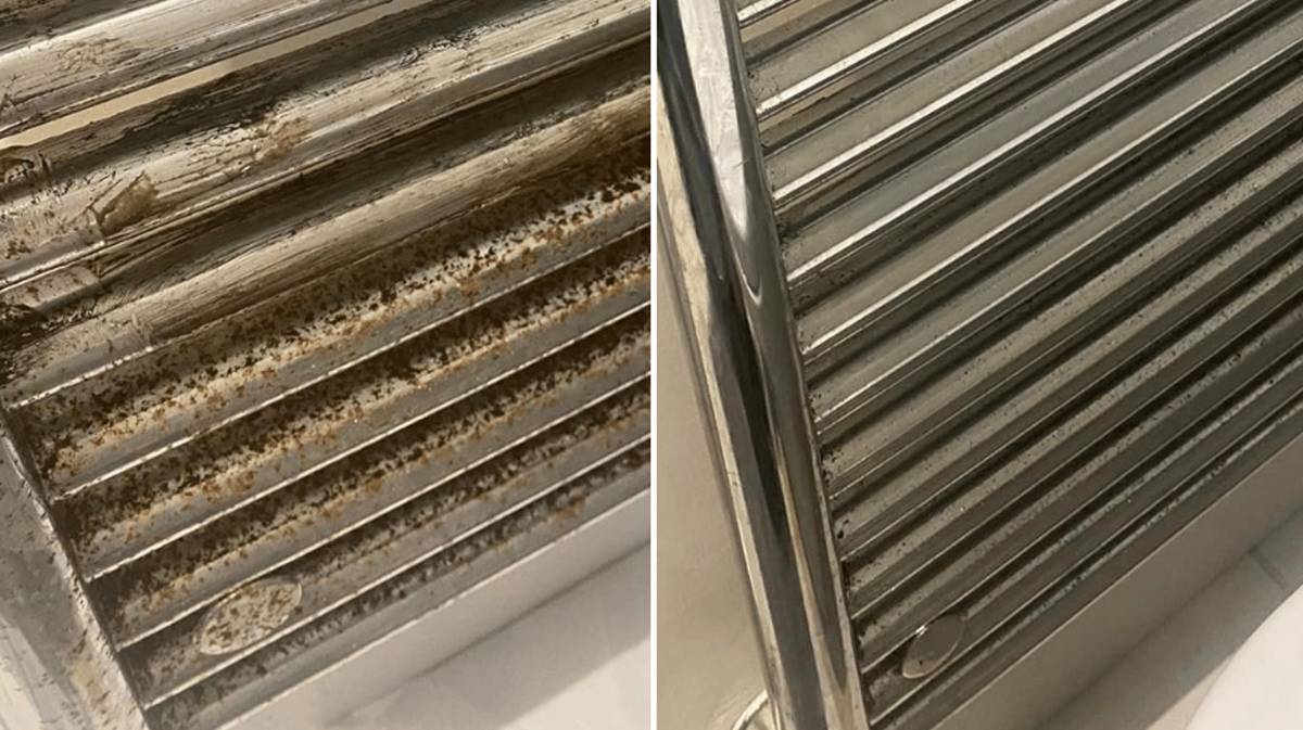 Double Radiator Rusted Woman praised after sharing 'impressive' life hack to make rusty ...