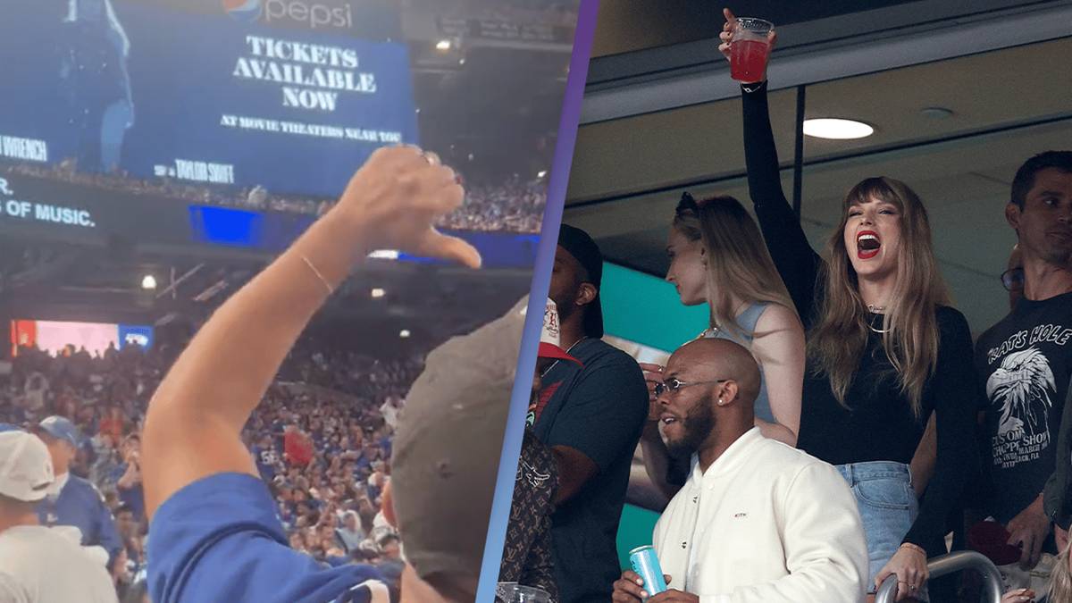 Nfl Boo NFL stadium savagely boos Taylor Swift advert after it flashed on the ...
