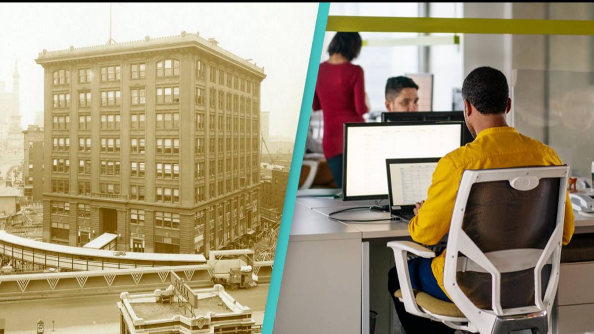 Indiana 11,000-ton building rotated 90 degrees with employees still ...