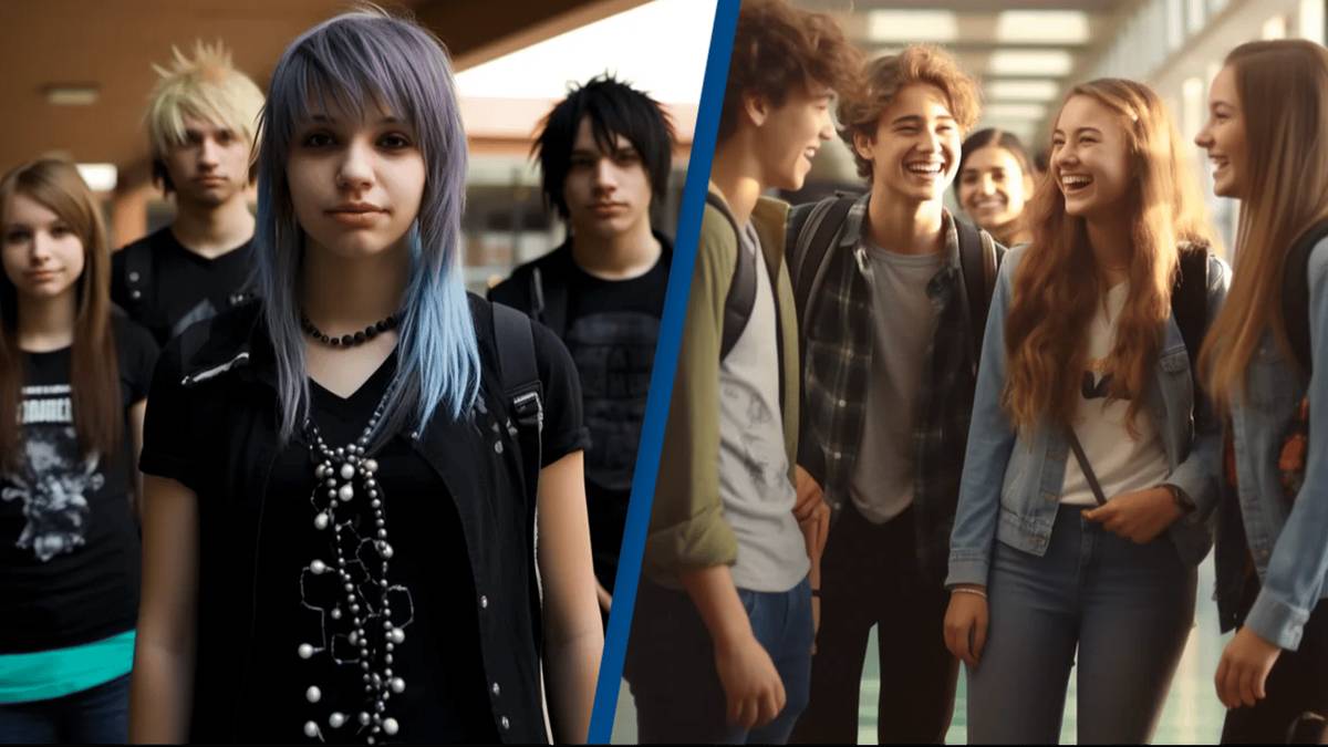 AI shows what typical high school cliques look like and immediately