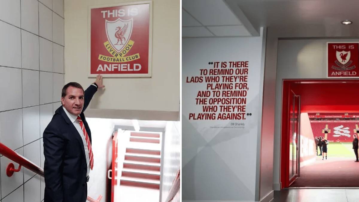 The story behind Liverpool's 'This is Anfield' tunnel sign, restored by ...