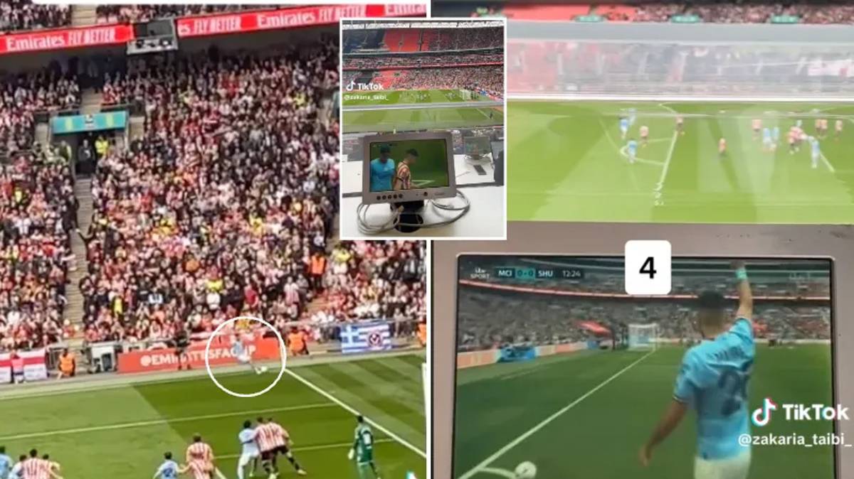 Video from FA Cup semi-final shows the delay between football games and  live TV broadcast