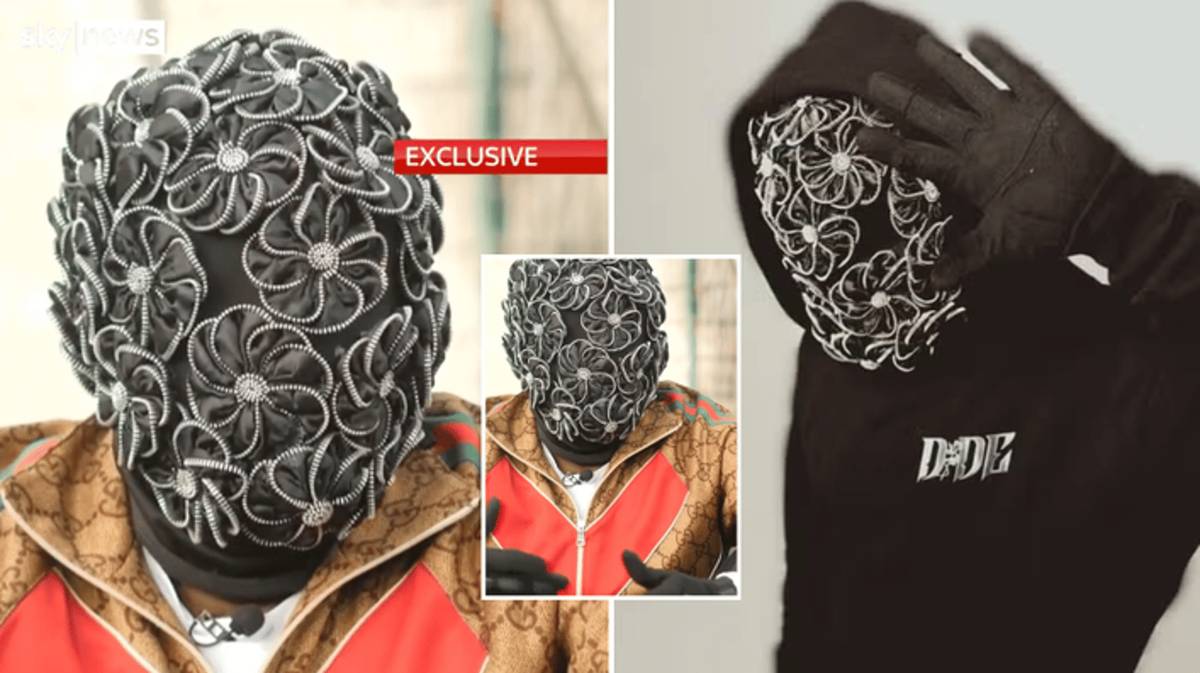 Masked rapper Dide who claims to be a Premier League player reveals ...