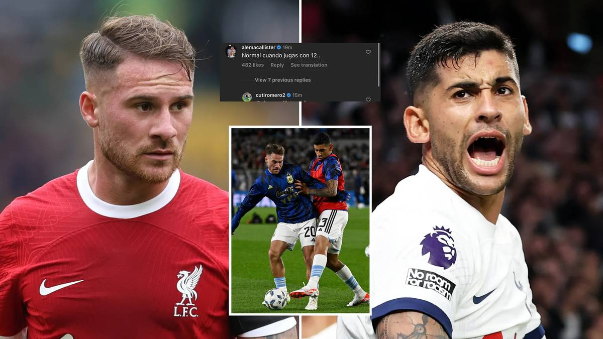 International teammates clash online after Tottenham Hotspur’s controversial win over Liverpool, it got spicy