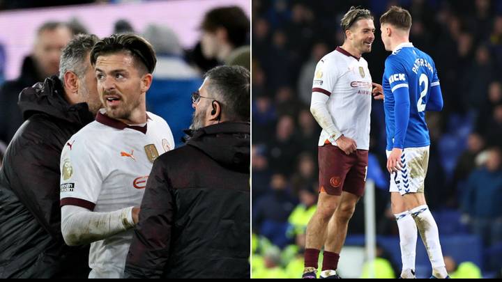 The moment Jack Grealish was told of terrifying home burglary? Footage emerges from Man City vs Everton The moment Jack Grealish was told of terrifying home burglary? Footage emerges from Man City vs Everton