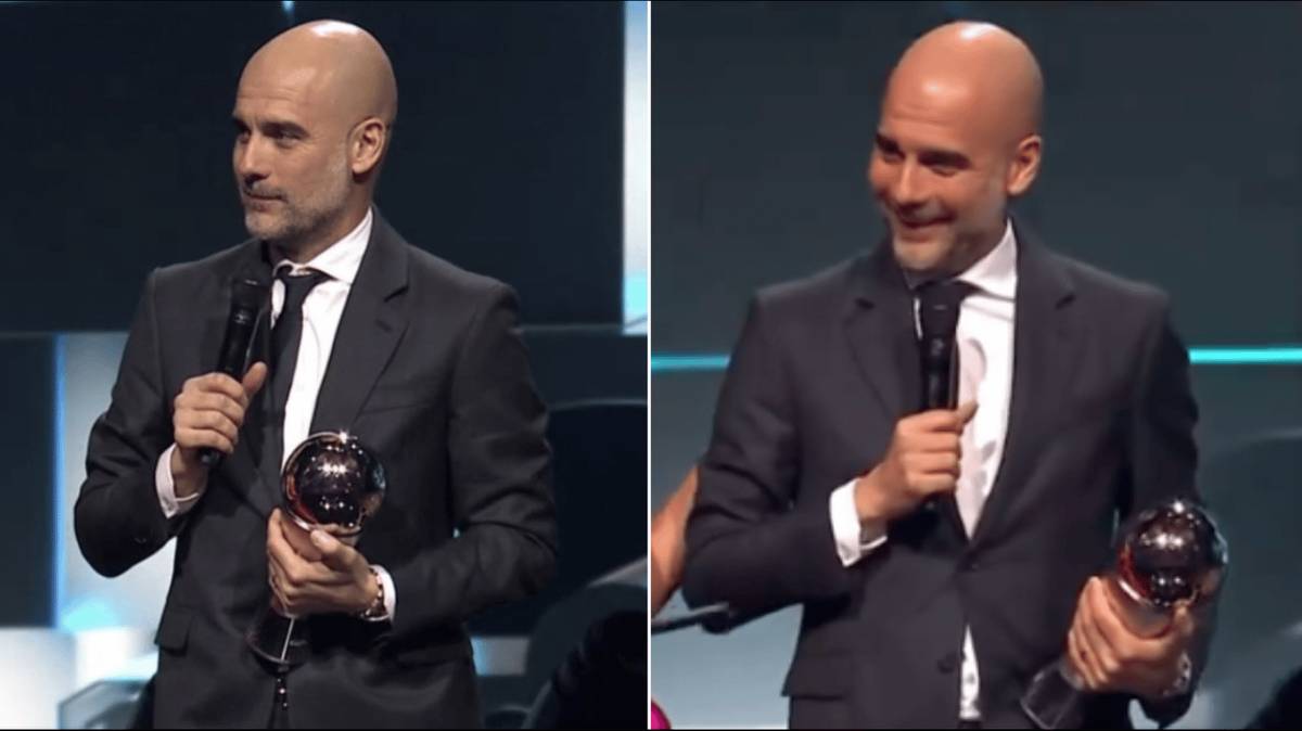 Pep Guardiola gives X-rated answer when asked to pick between Man City and Barcelona at The Best FIFA Awards Pep Guardiola gives X-rated answer when asked to pick between Man City and Barcelona at The Best FIFA Awards