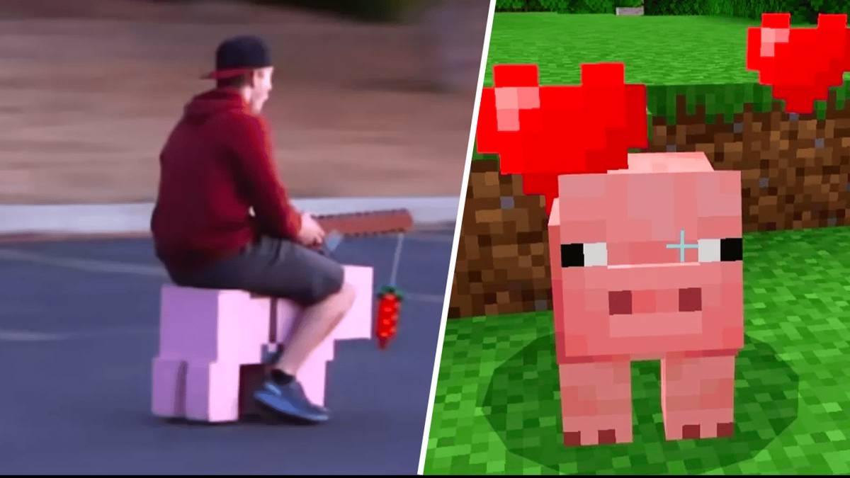 Minecraft Pog Gamer builds IRL Minecraft pig that hits top speed of 20mph