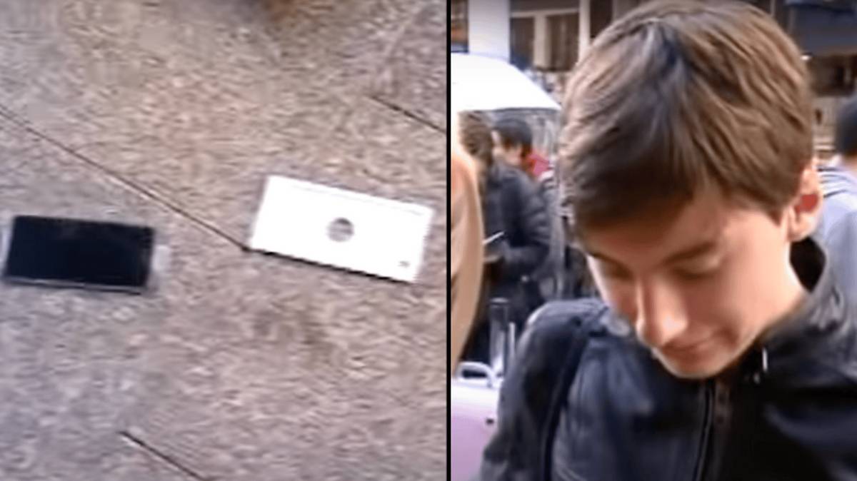 Awkward Drop In Australian news reporter makes man drop brand new iPhone in awkward moment