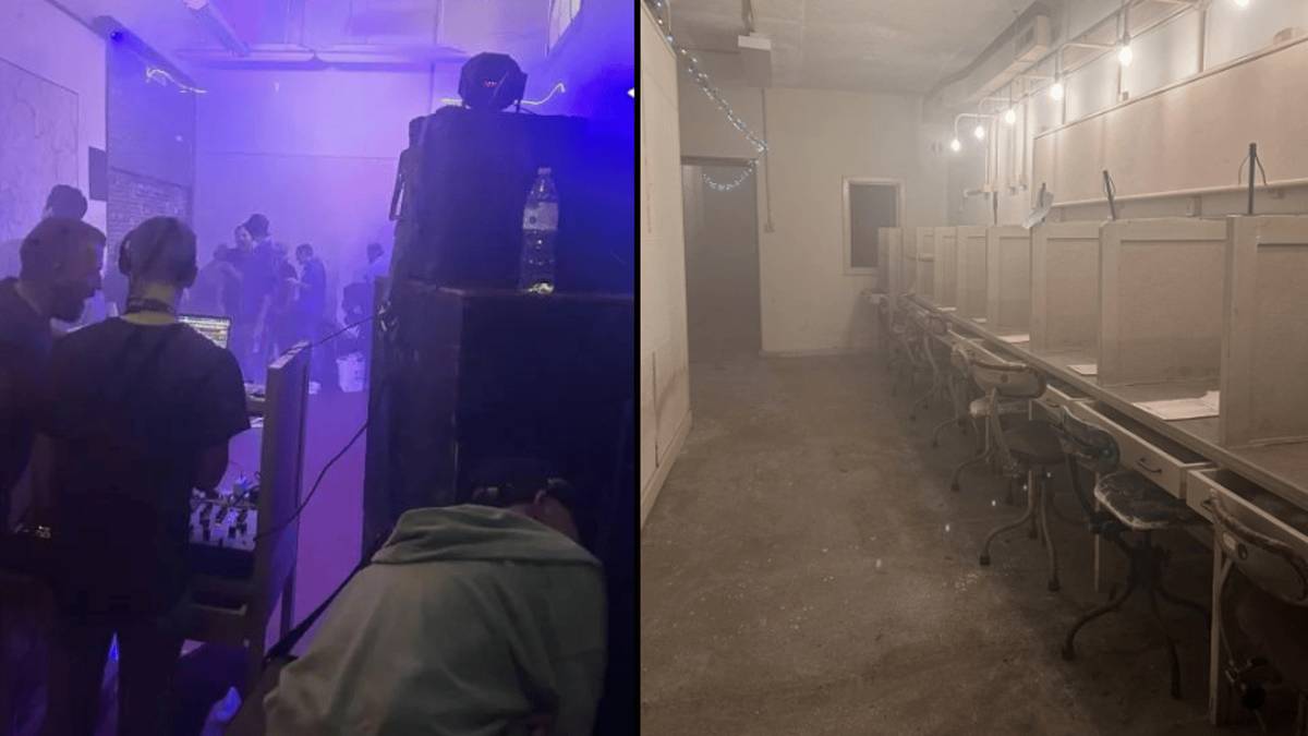 Secret Rave Images Urban explorers discover secret rave taking place in rare underground ...