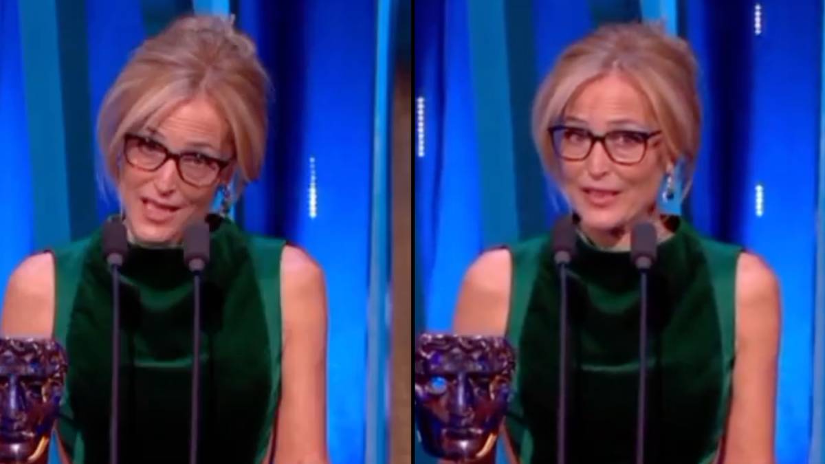 Die Zuschauer glauben, dass Gillian Anderson während der BAFTA-Rede ihren Akzent vergessen hat