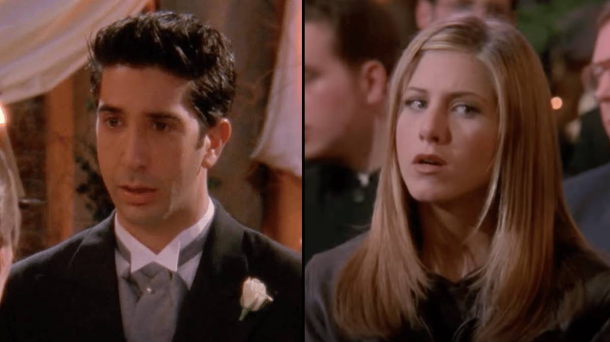 Friends Rachel Script David Schwimmer's 'Rachel' script slip up in Friends created iconic moment