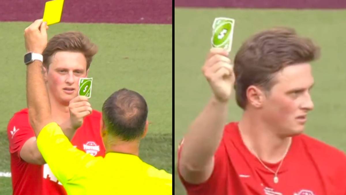 Player who whipped out UNO reverse card after getting yellow card ...