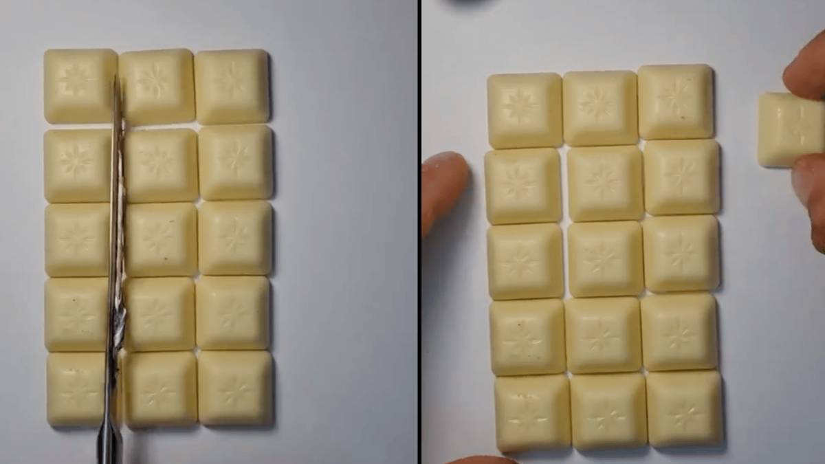 Chocolate Math X users 'spot moment extra chocolate piece is added' in bizarre maths ...