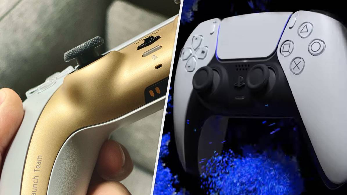 White and gold ps5 controller 2025