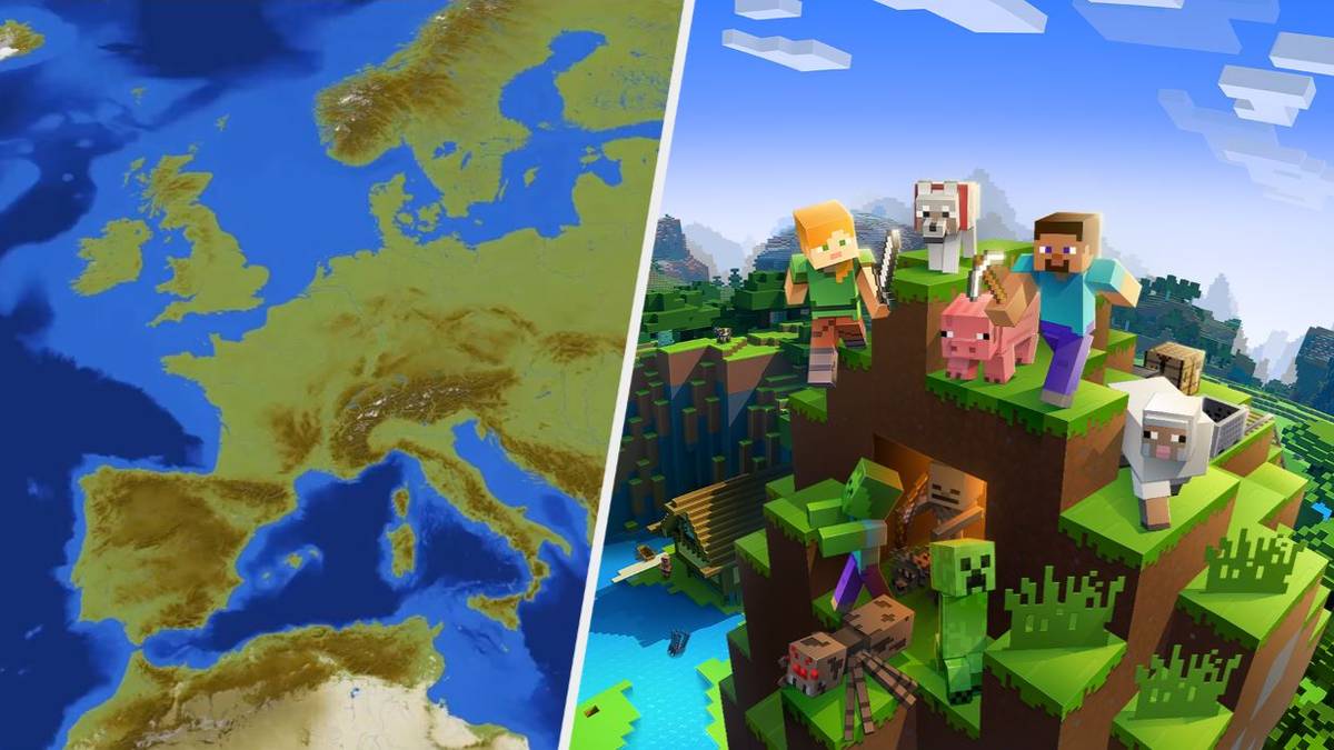 Earth Map Project 1:500 Minecraft Map