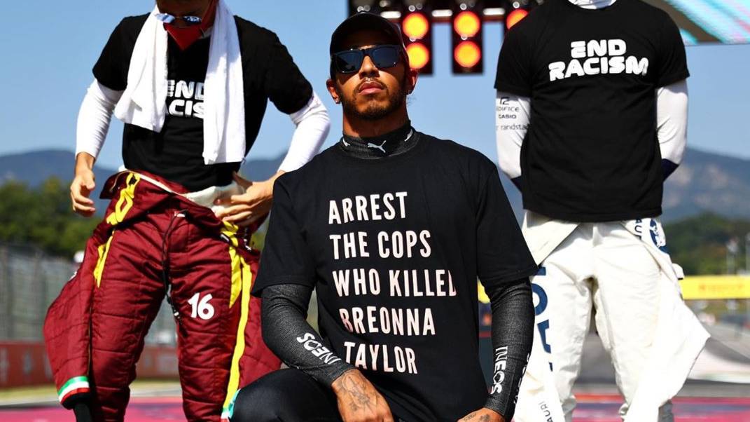 Lewis Hamilton In Hot Water Over Breonna Taylor T Shirt SPORTbible