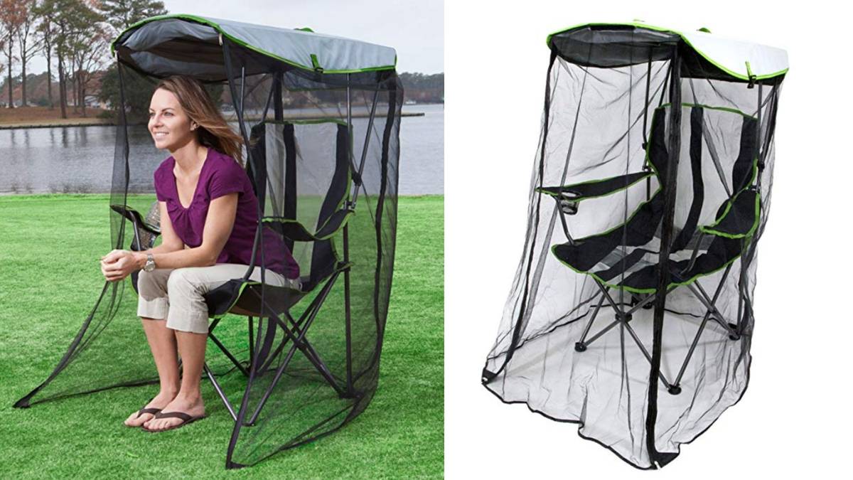 Canopy chair with bug guard hotsell