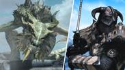 Skyrim player kills Paarthurnax, forges OP sword from his bones