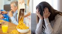 Mum fumes after finding out husband feeds their children cereal for breakfast